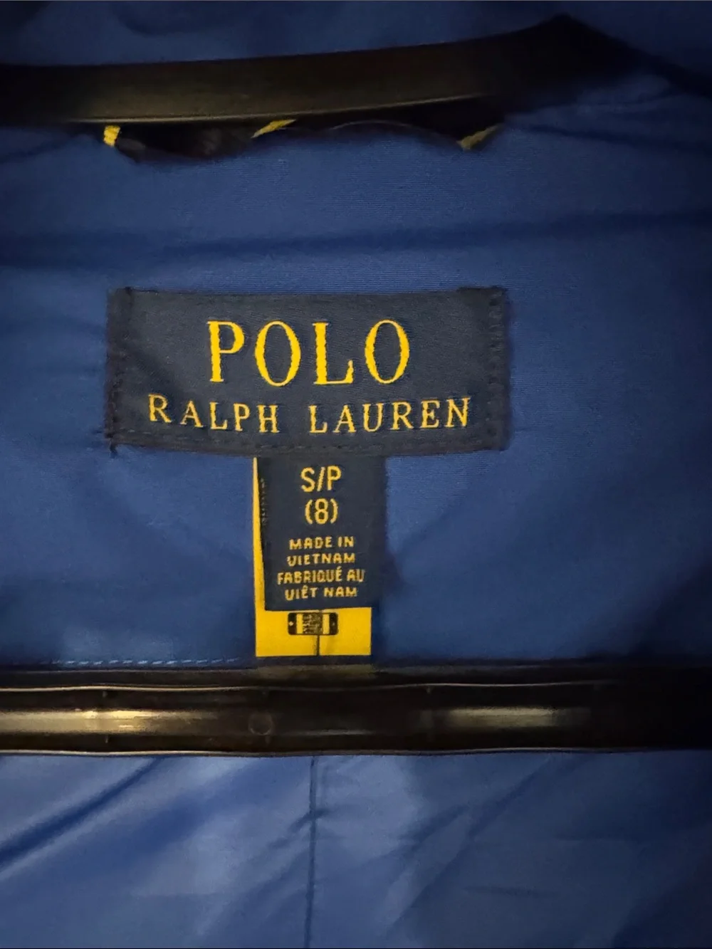 Polo by Ralph Lauren Kids Bright Blue Hooded Quilted Puffer Jacket/vest